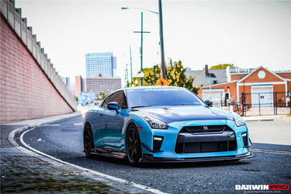 DarwinPRO 2017-2023 Nissan GTR R35 EBA BKSS Style Carbon Fiber Front Lip