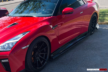 Faldones laterales de fibra de carbono DarwinPRO para Nissan GTR R35 EBA BKSS (2008-2023)