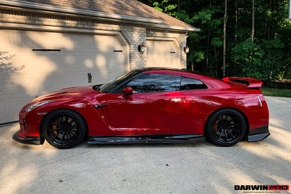 Faldones laterales de fibra de carbono DarwinPRO para Nissan GTR R35 EBA BKSS (2008-2023)