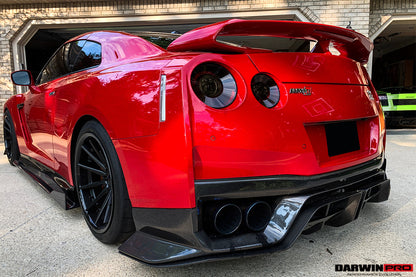 Difusor trasero de fibra de carbono DarwinPRO 2017-2023 Nissan GTR R35 EBA BKSS