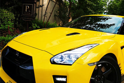 DarwinPRO Carbon Fiber Hood Scoop (2 PCS) | 2008-2023 Nissan GTR R35