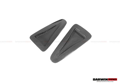 DarwinPRO Carbon Fiber Hood Scoop (2 PCS) | 2008-2023 Nissan GTR R35