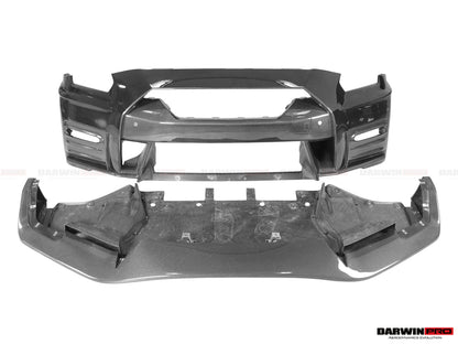 Parachoques delantero de fibra de carbono original NISMO 1:1 DarwinPRO 2008-2023 Nissan GTR R35 CBA DBA EBA