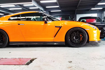 DarwinPRO ZEL Style Carbon Fiber Side Skirts | 2008-2023 Nissan GTR R35