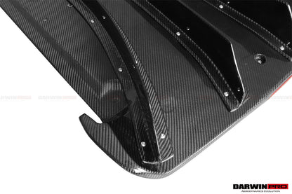 DarwinPRO 2012-2023 Nissan GTR R35 DBA EBA NSM Style Carbon Fiber Rear Diffuser Undertary With canards & break light
