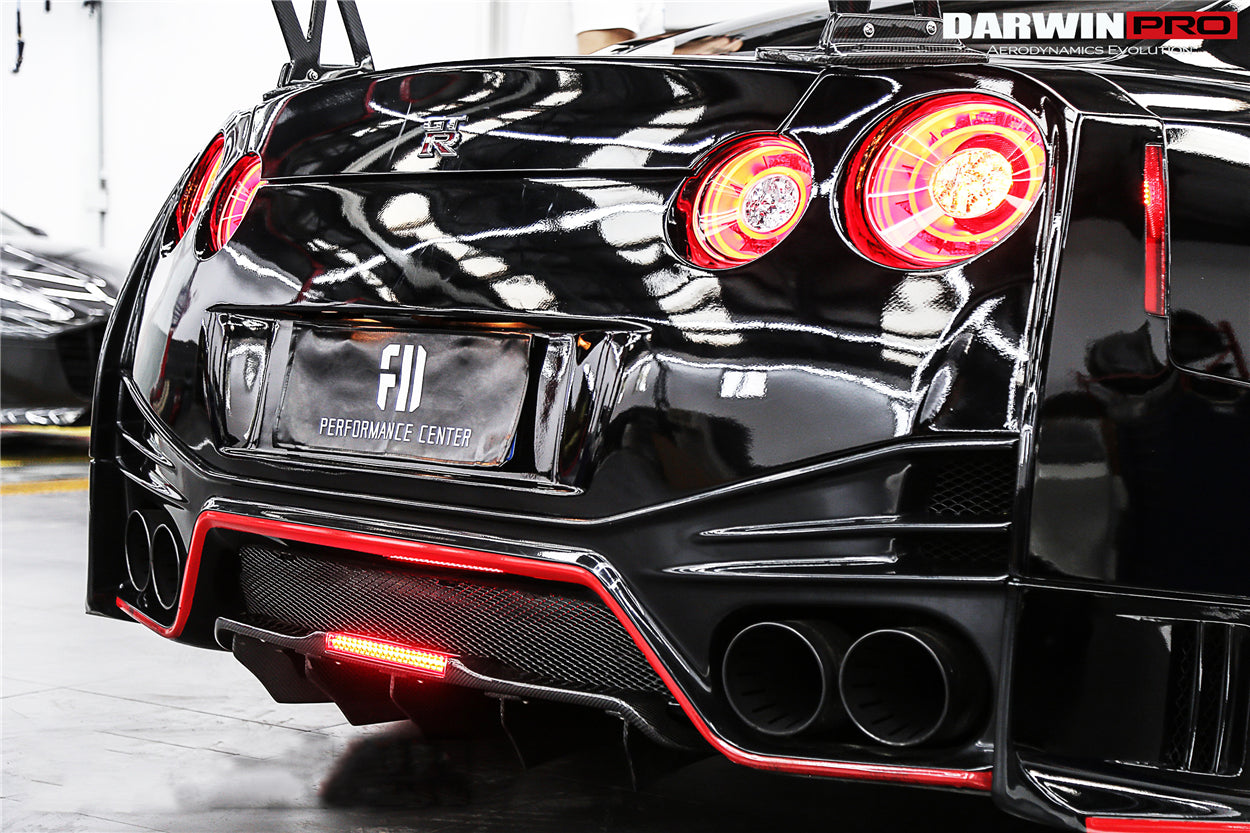 Difusor trasero de fibra de carbono DarwinPRO 2012-2023 Nissan GTR R35 DBA EBA BKSS