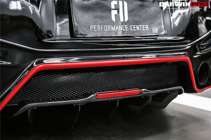 Difusor trasero de fibra de carbono DarwinPRO 2012-2023 Nissan GTR R35 DBA EBA BKSS