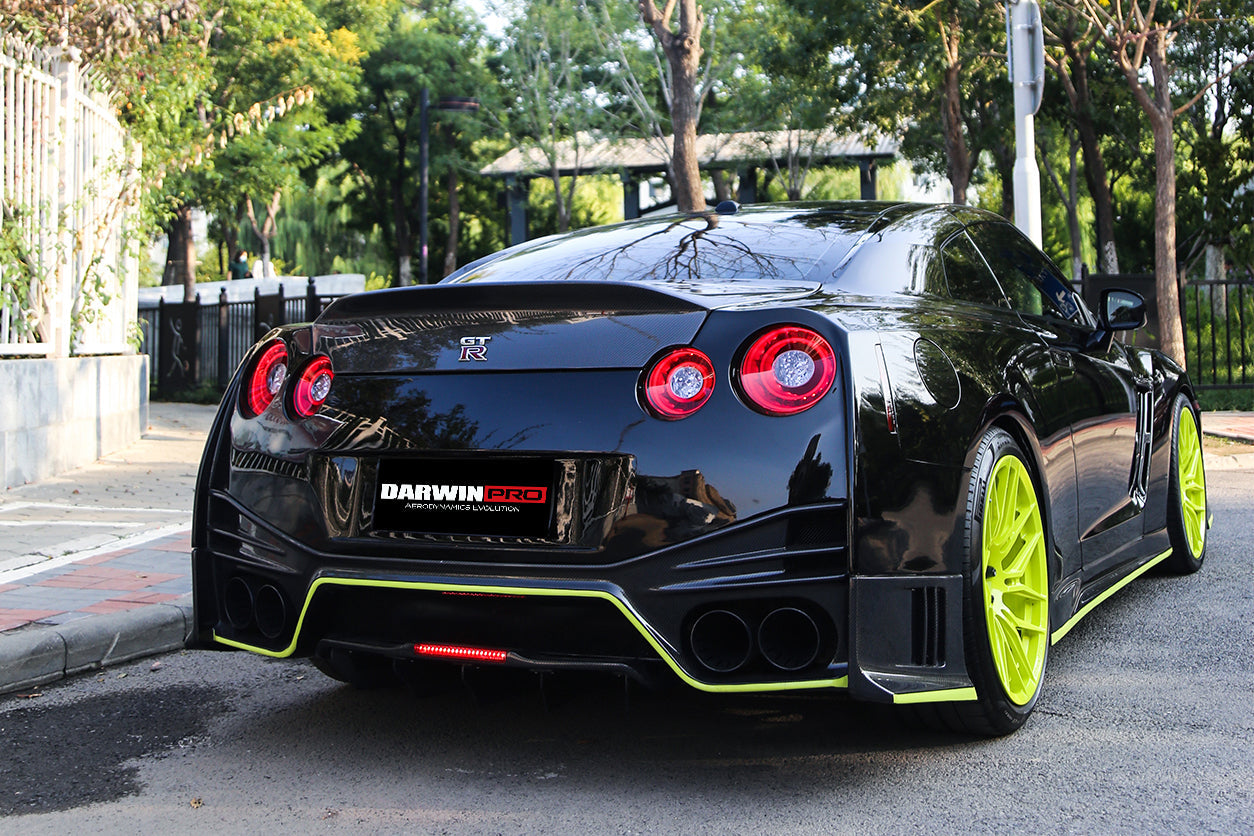 DarwinPRO 2015-2023 Nissan GTR R35 DBA EBA Carbon Fiber Fender Logo Cover