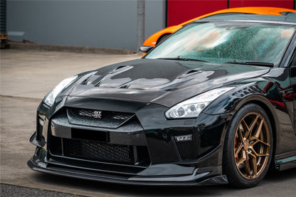 DarwinPRO BKSS Style Carbon Fiber Front Canards | 2017-2023 Nissan GTR R35