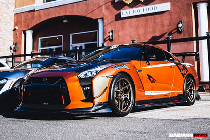 DarwinPRO BKSS Style Carbon Fiber Front Canards | 2017-2023 Nissan GTR R35