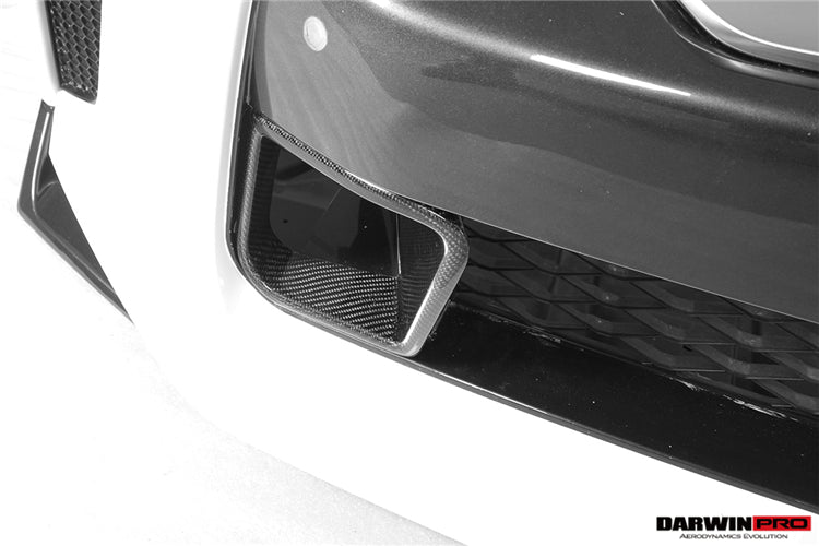 DarwinPRO BKSS Style Carbon Fiber Front Bumper Vents | 2017-2023 Nissan GTR R35
