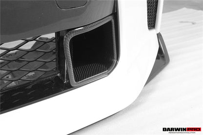 DarwinPRO BKSS Style Carbon Fiber Front Bumper Vents | 2017-2023 Nissan GTR R35