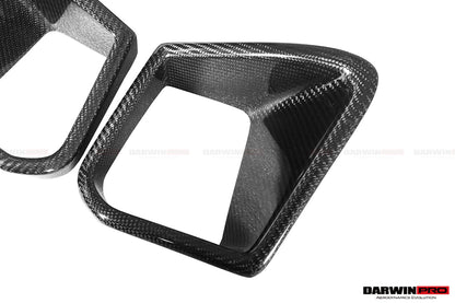 DarwinPRO BKSS Style Carbon Fiber Front Bumper Vents | 2017-2023 Nissan GTR R35