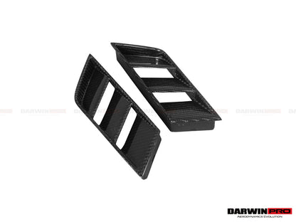 DarwinPRO Carbon Fiber Rear Diffuser Side Vents | 2017-2023 Nissan GTR R35