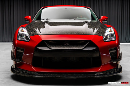 DarwinPRO 2017-2023 Nissan GTR R35 EBA BKSS Style Carbon Fiber Front Lip
