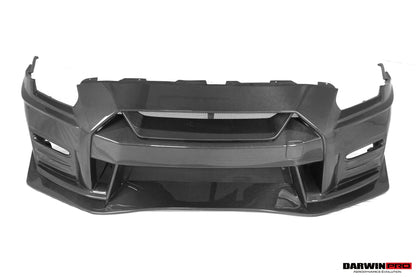 DarwinPRO 2017-2023 Nissan GTR R35 EBA NSM Style Partial Carbon Fiber Front Bumper