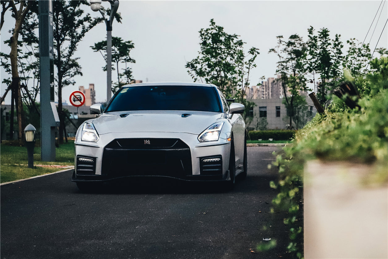 DarwinPRO 2017-2023 Nissan GTR R35 EBA NSM Style Partial Carbon Fiber Front Bumper