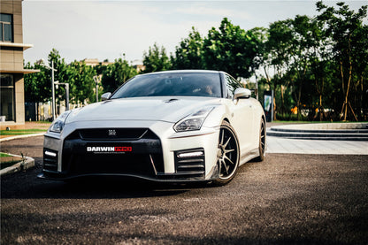 DarwinPRO 2017-2023 Nissan GTR R35 EBA NSM Style Partial Carbon Fiber Front Bumper
