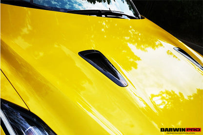 DarwinPRO 2008-2023 Nissan GTR R35 CBA DBA EBA Carbon Fiber Hood Scoop (4 PCS)
