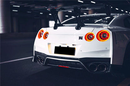 DarwinPRO 2012-2023 Nissan GTR R35 DBA EBA NSM Style Carbon Fiber Rear Diffuser Undertary With Break Light