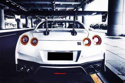 DarwinPRO 2012-2023 Nissan GTR R35 DBA EBA NSM Style Carbon Fiber Rear Diffuser Undertary With Break Light