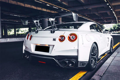 DarwinPRO 2012-2023 Nissan GTR R35 DBA EBA NSM Style Carbon Fiber Rear Diffuser Undertary With Break Light