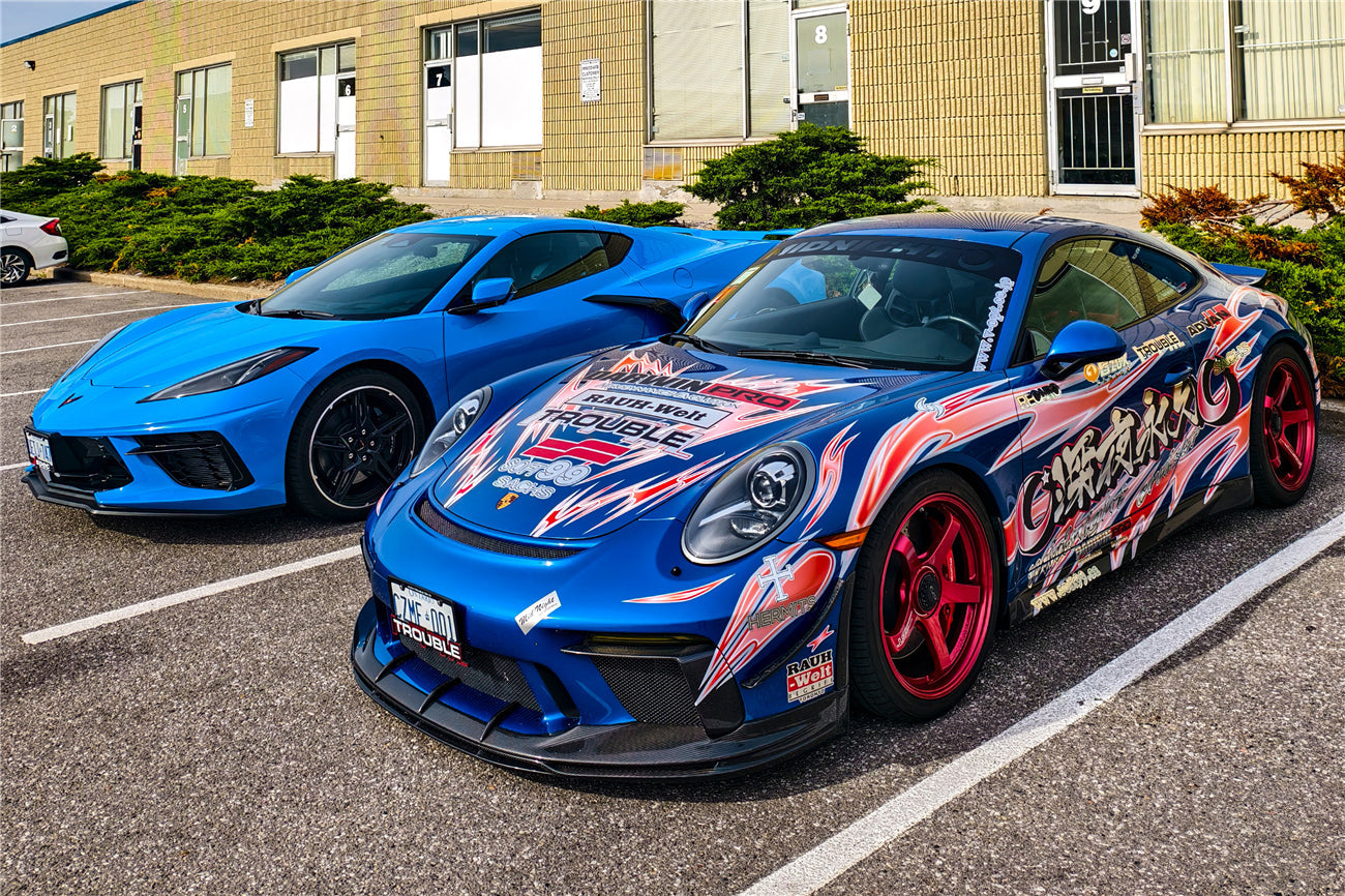 DarwinPRO 2017-2019 Porsche 911 991.2 GT3 Solo kit de carrocería blanda de fibra de carbono estilo BKSS