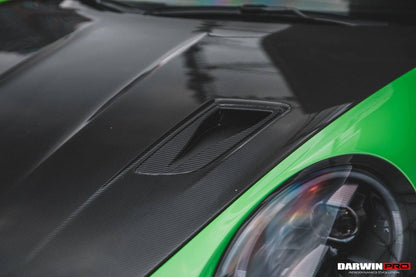 DarwinPRO Autoclave Carbon Fiber Hood Vents | 2015-2019 Porsche 911 991.2 GT3RS Only