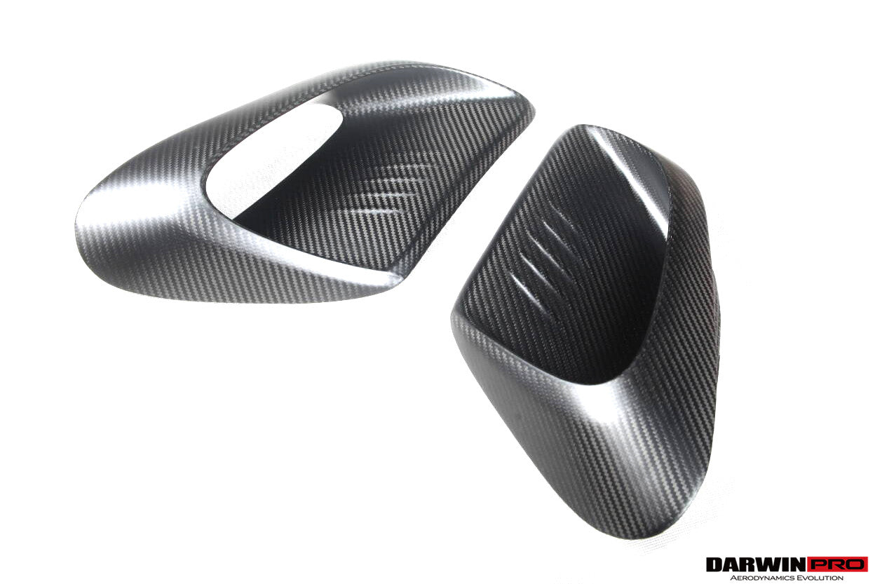 DarwinPRO Autoclave Carbon Fiber Quarter Panel Side Scoops | 2015-2019 Porsche 911 991.2 GT3RS Only