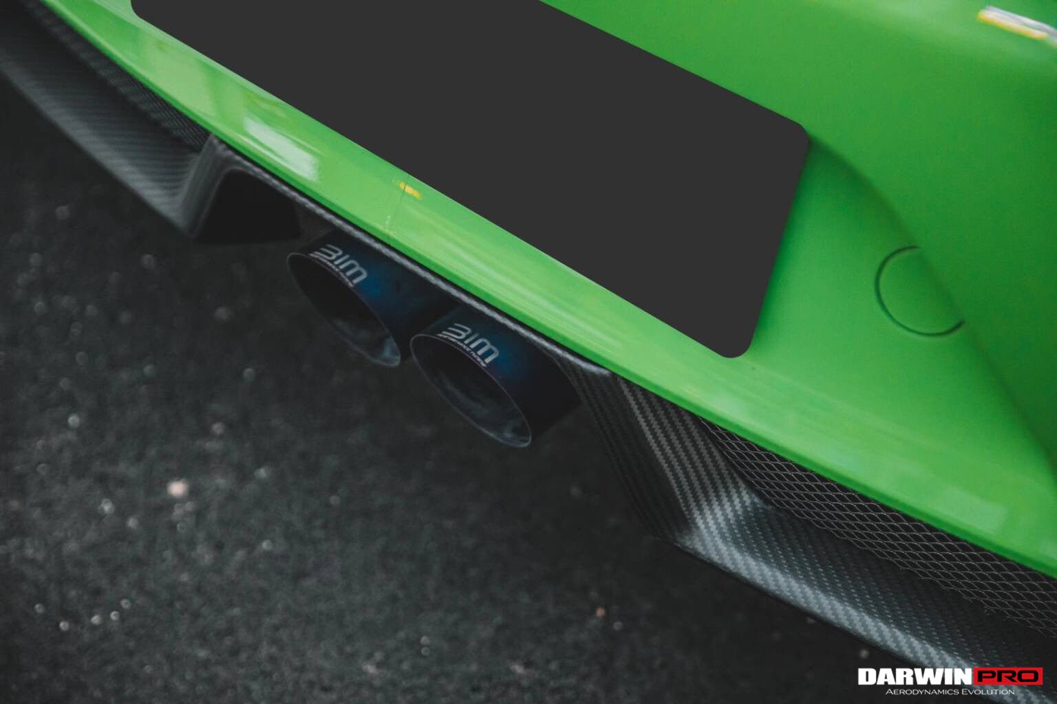 DarwinPRO 2015 - 2019 Porsche 911 991.2 GT3RS Only Autoclave Carbon Fiber Rear lip DarwinPRO (OE) - 2