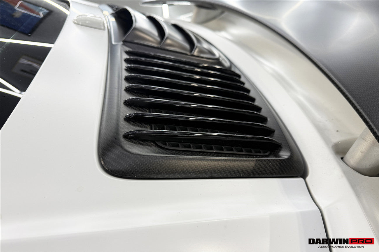 DarwinPRO 2016-2019 Porsche 911 991.2 Turbo S Carbon Fiber Engine Hood Vent