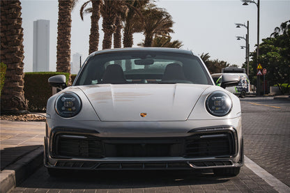 DarwinPRO Darwinpro 2019-2024 Porsche 911 992 Carrera S 4 4S Targa Cabriolet BKSSII Style Front Bumper Lip Splitter