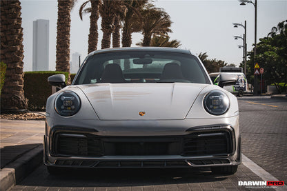 DarwinPRO Darwinpro 2019-2024 Porsche 911 992 Carrera 4 4S Targa Cabriolet BKSSII Style Front Bumper Vent Trims