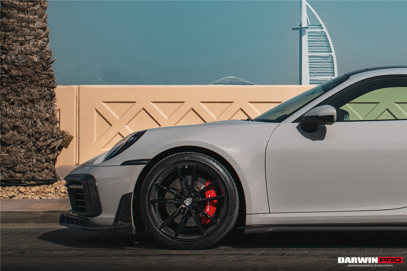 DarwinPRO Darwinpro 2019-2024 Porsche 911 992 Carrera 4 4S Targa Cabriolet BKSSII Style Front Bumper Vent Trims