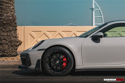 DarwinPRO Darwinpro 2019-2024 Porsche 911 992 Carrera S 4 4S Targa Cabriolet BKSSII Style Front Bumper Lip Splitter