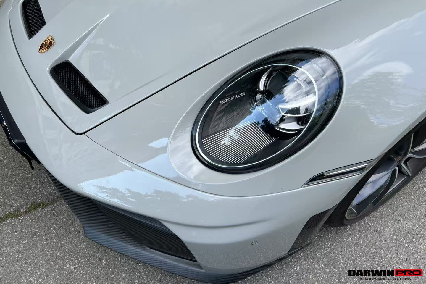 DarwinPRO 2019-2024 Porsche 911 992.1 Carrera & S & 4 & 4S & Targa & Cabriolet Convert 992.2 Facelift GT3 Style Front Bumper