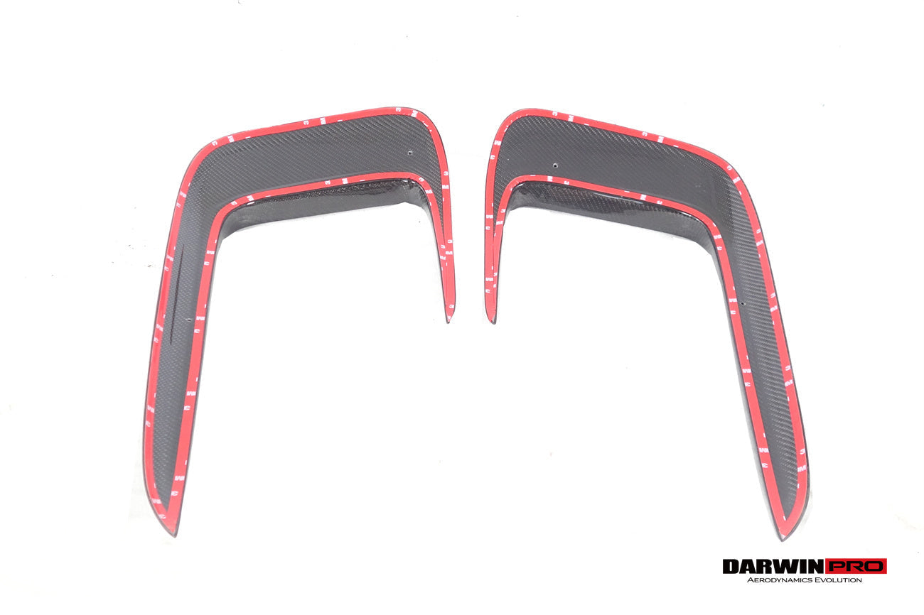 DarwinPRO Darwinpro 2019-2024 Porsche 911 992 Carrera 4 4S Targa Cabriolet BKSSII Style Front Bumper Vent Trims