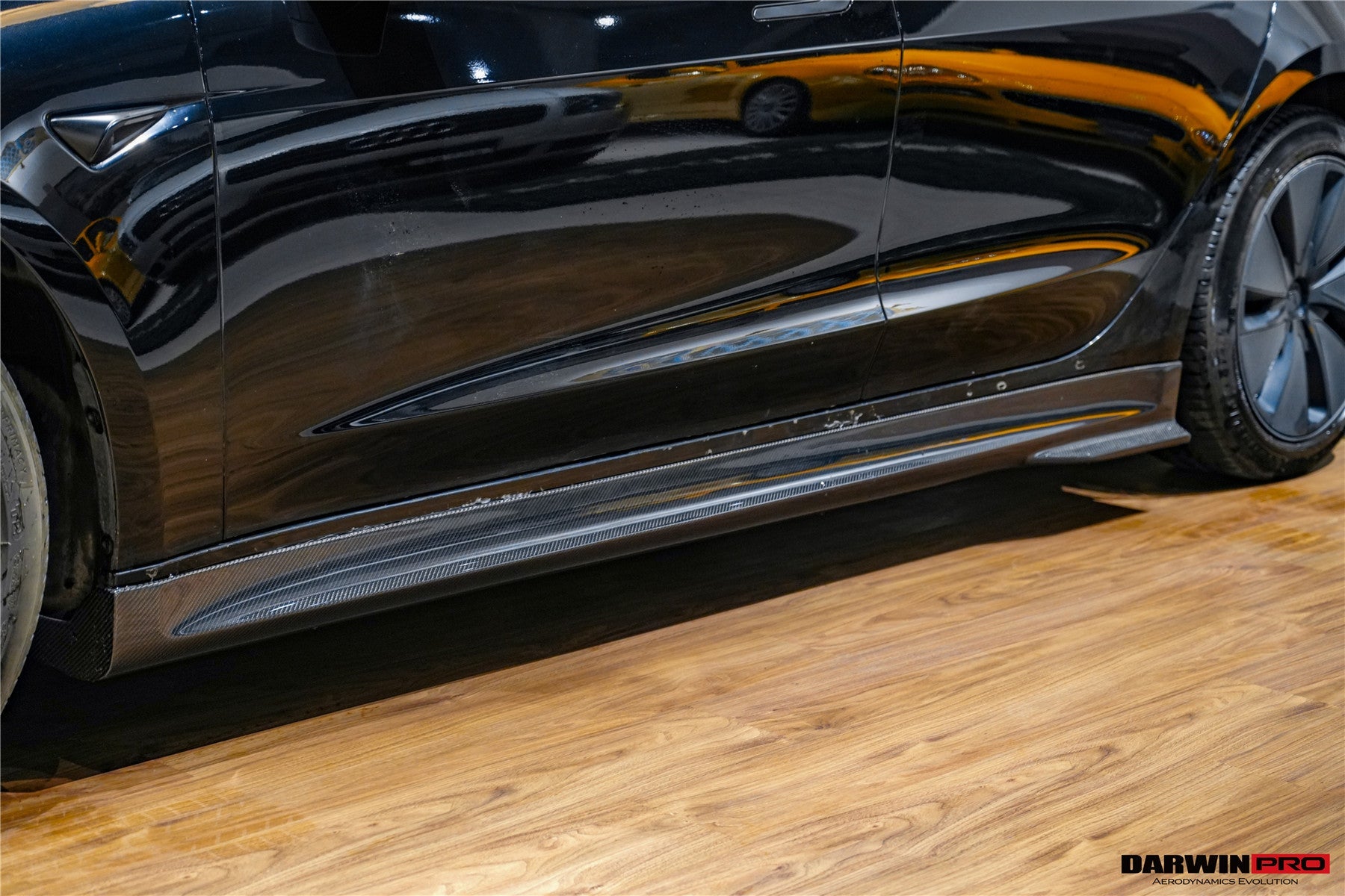 DarwinPRO 2017-2026 Tesla Model 3 IMP Performance Carbon Fiber Side Skirts | Fits Model 3, Model 3 Highland RWD AWD, Performance