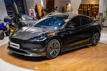 Kit de carrocería DarwinPRO 2024-2026 Tesla Model 3 Highland RWD AWD con diseño IMP de fibra de carbono