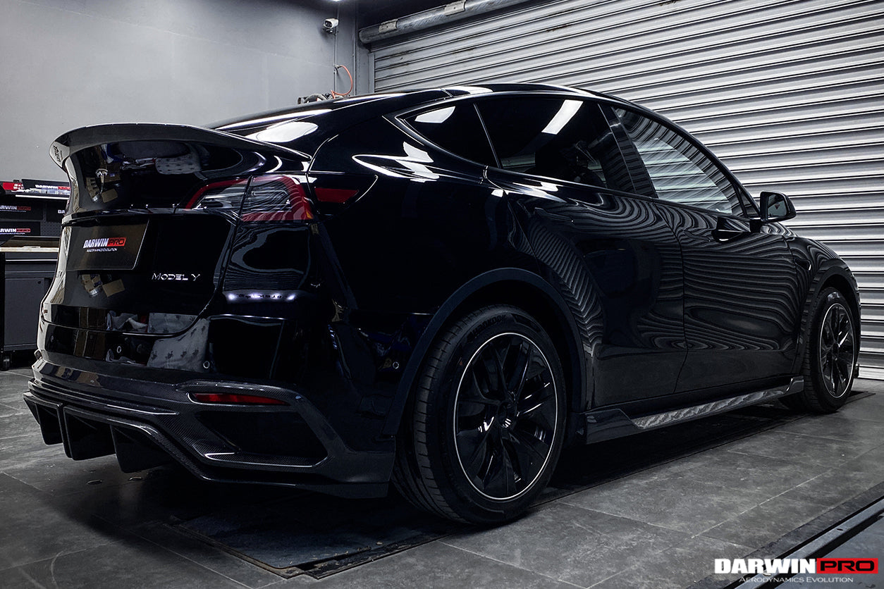 Alerón de maletero DarwinPRO 2020-2024 Tesla Model Y IMPII de fibra de carbono de alto rendimiento