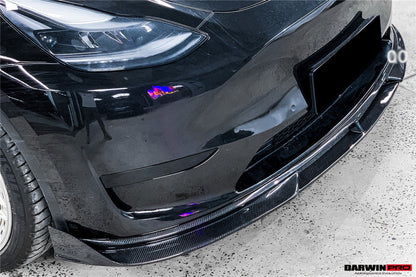DarwinPRO IMP Performance Carbon Fiber Front Lip | 2020-2024 Tesla Model Y