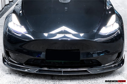 DarwinPRO IMP Performance Carbon Fiber Front Lip | 2020-2024 Tesla Model Y