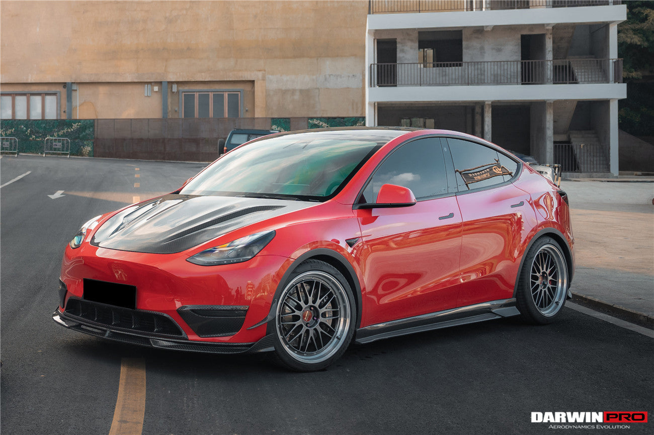 DarwinPRO 2020-2024 Tesla Model Y IMP Performance Carbon Fiber Side Skirts