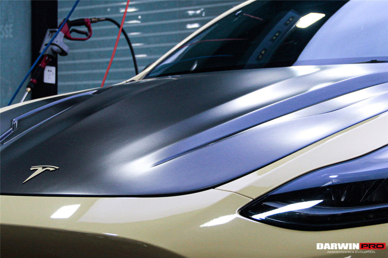 DarwinPRO 2020-2024 Tesla Model Y IMP Performance Carbon Fiber Hood - 3