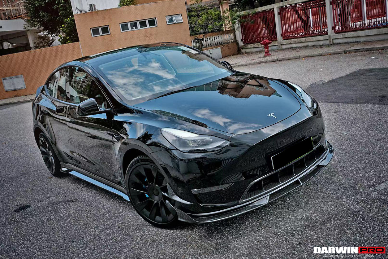 DarwinPRO IMP Performance Carbon Fiber Front Lip | 2020-2024 Tesla Model Y