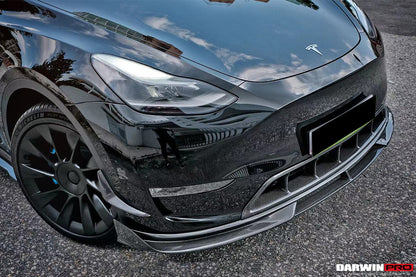 DarwinPRO IMP Performance Carbon Fiber Front Lip | 2020-2024 Tesla Model Y