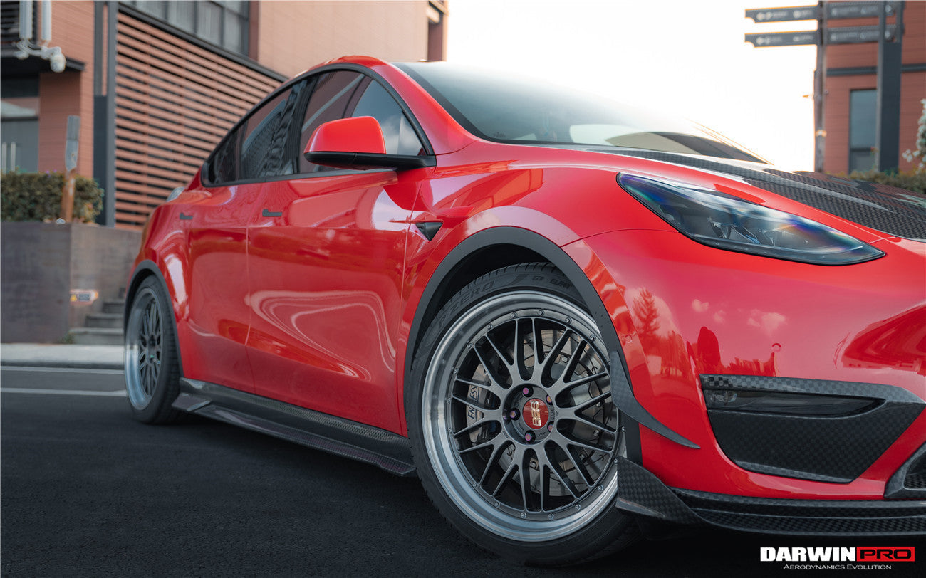 DarwinPRO 2020-2024 Tesla Model Y IMP Performance Carbon Fiber Side Skirts