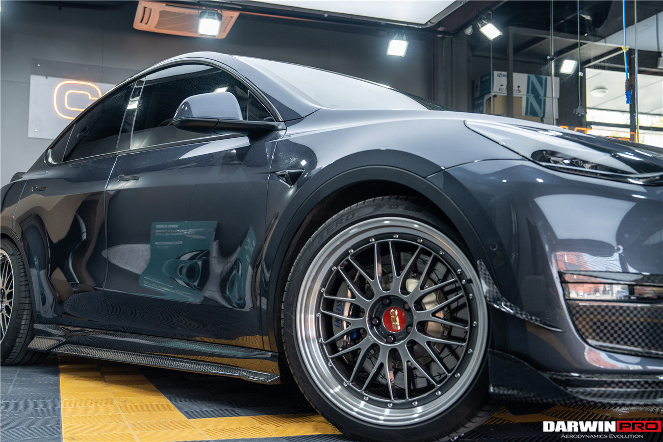 DarwinPRO 2020-2024 Tesla Model Y IMP Performance Carbon Fiber Side Skirts