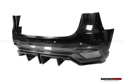Parachoques trasero de fibra de carbono DarwinPRO 2020-2024 Tesla Model Y IMPII Performance Part