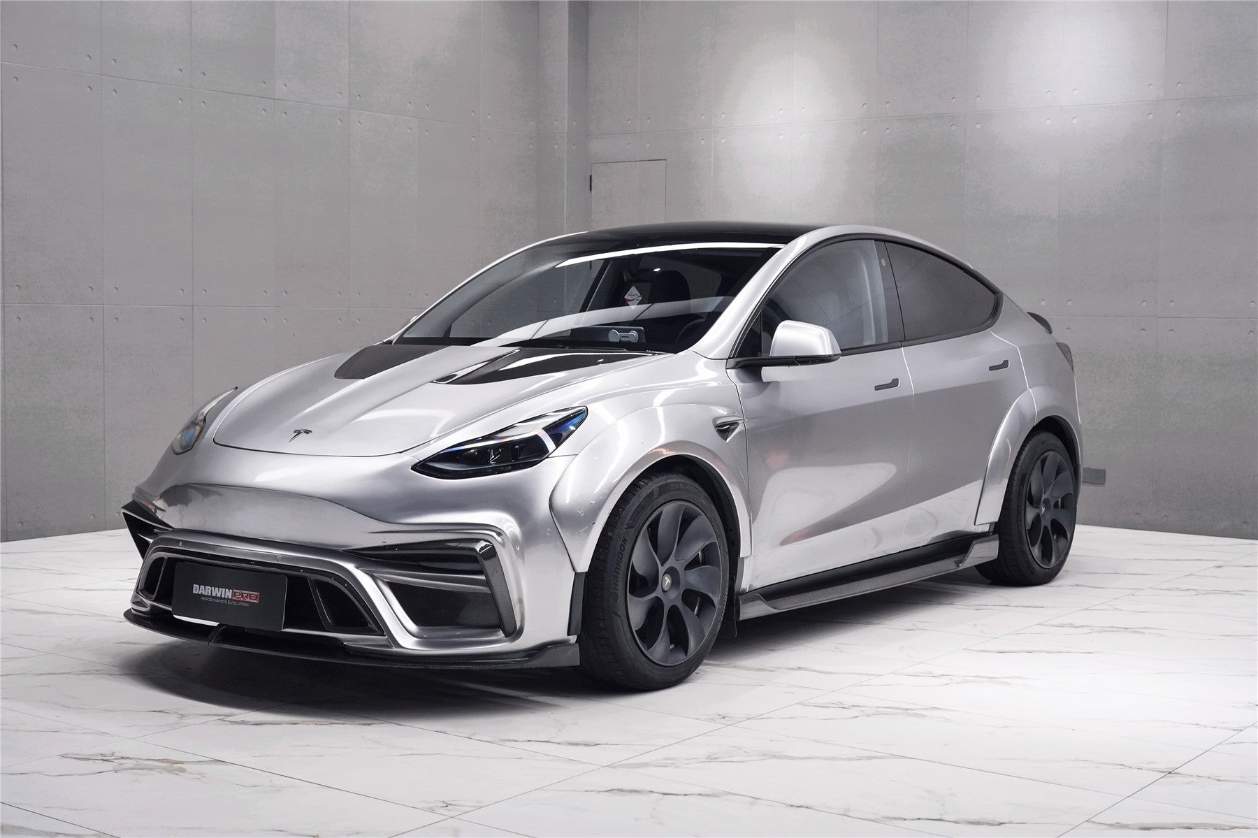 Kit de carrocería ancha de fibra de carbono DarwinPRO 2020-2024 Tesla Model Y IMPII de alto rendimiento